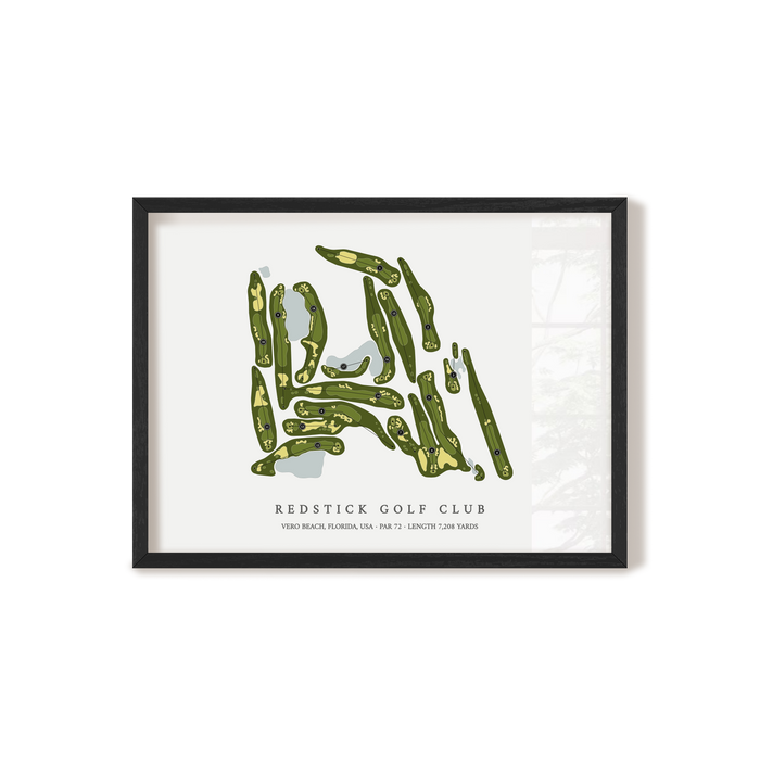 RedStick Golf Club | Golf Course Print | Black+Frame