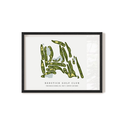 RedStick Golf Club | Golf Course Print | Black+Frame