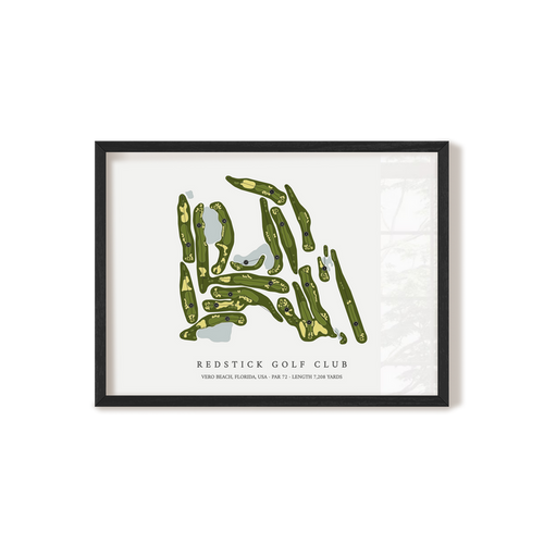 RedStick Golf Club | Golf Course Print | Black+Frame