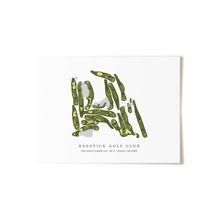 RedStick Golf Club | Golf Course Print | Unframed