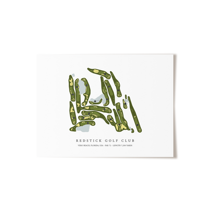 RedStick Golf Club | Golf Course Print | Unframed