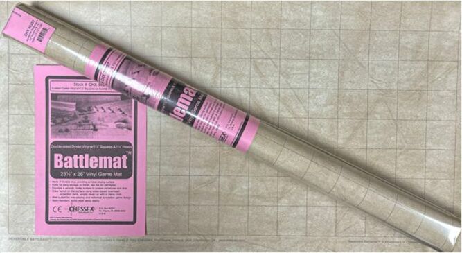 Reversible Battlemat 1.5" sq/hex
