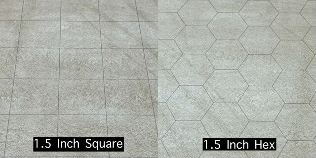 Reversible Battlemat 1.5" sq/hex