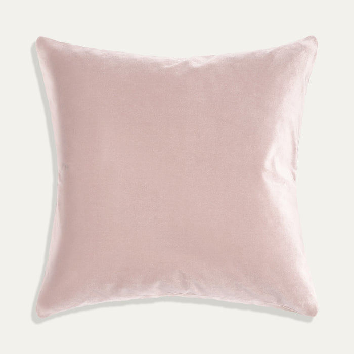 Rose Velvet made-to-order plush velvet cushion in soft pink, crafted in the USA with quick turnaround and quality materials