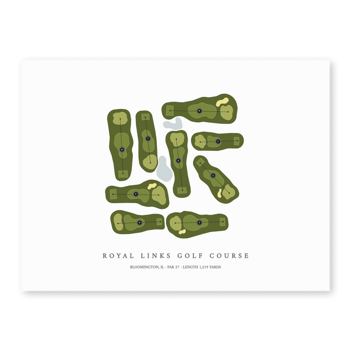 Royal Links Golf Course | Golf Course Print | Unframed