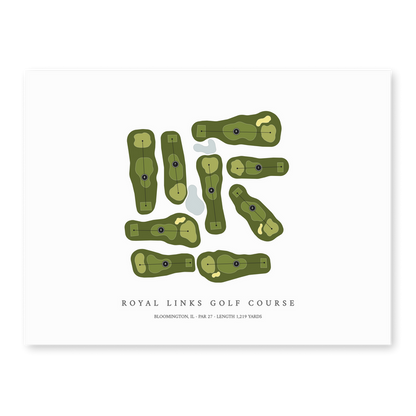 Royal Links Golf Course | Golf Course Print | Unframed