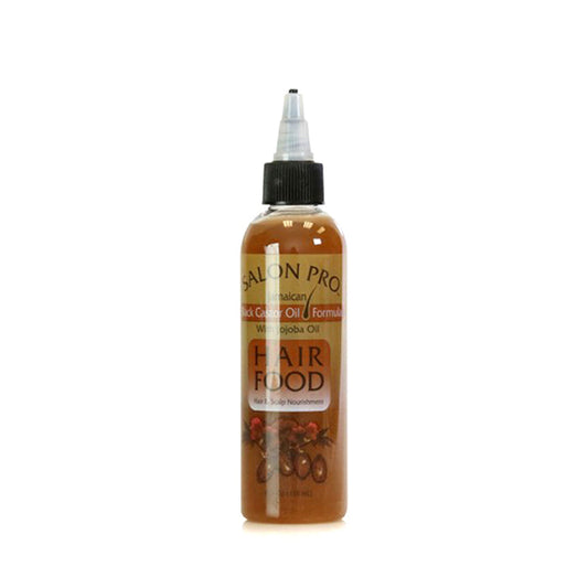 SALON PRO Jamaican black castor oil hair treatment bottle with pointed applicator for scalp care