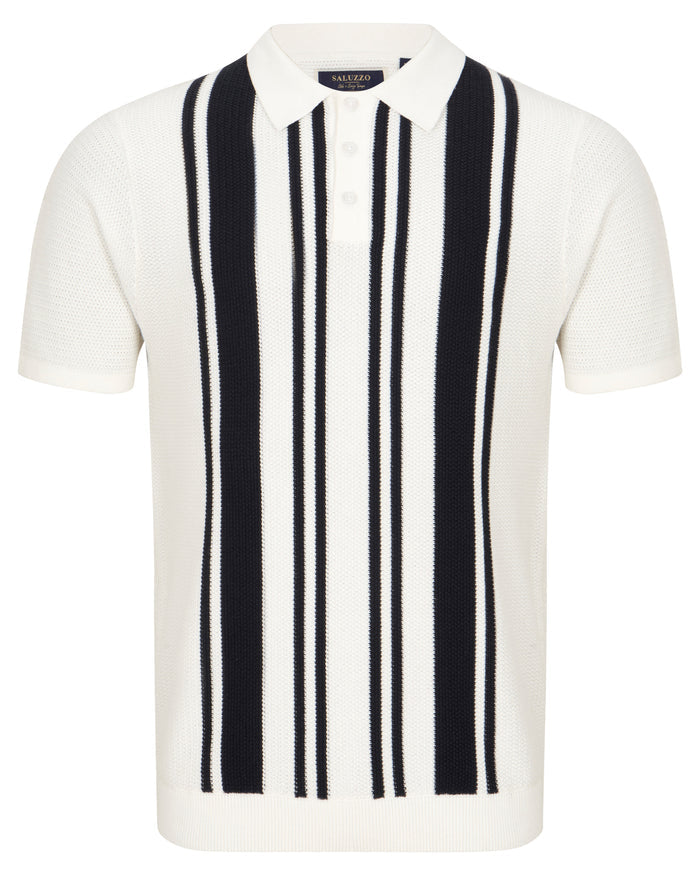 Saluzzo Bari Knitted S/S Polo
