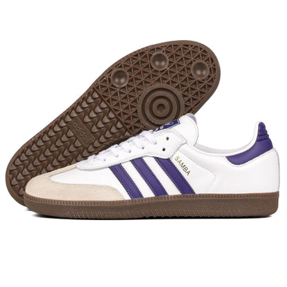 Adidas - Samba ADV (Cloud White/Collegiate Purple/Gold Metallic) *SALE