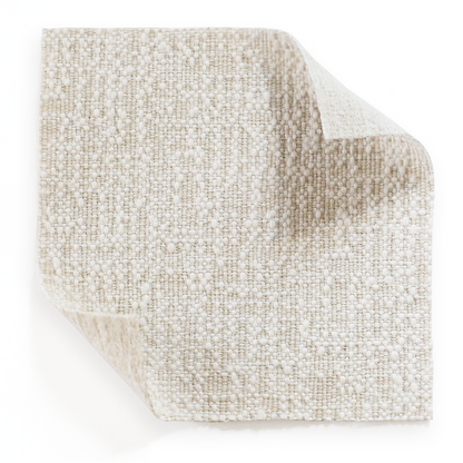 Sand Performance Woven Regina Bed fabric swatch, made to order in the USA with short lead times