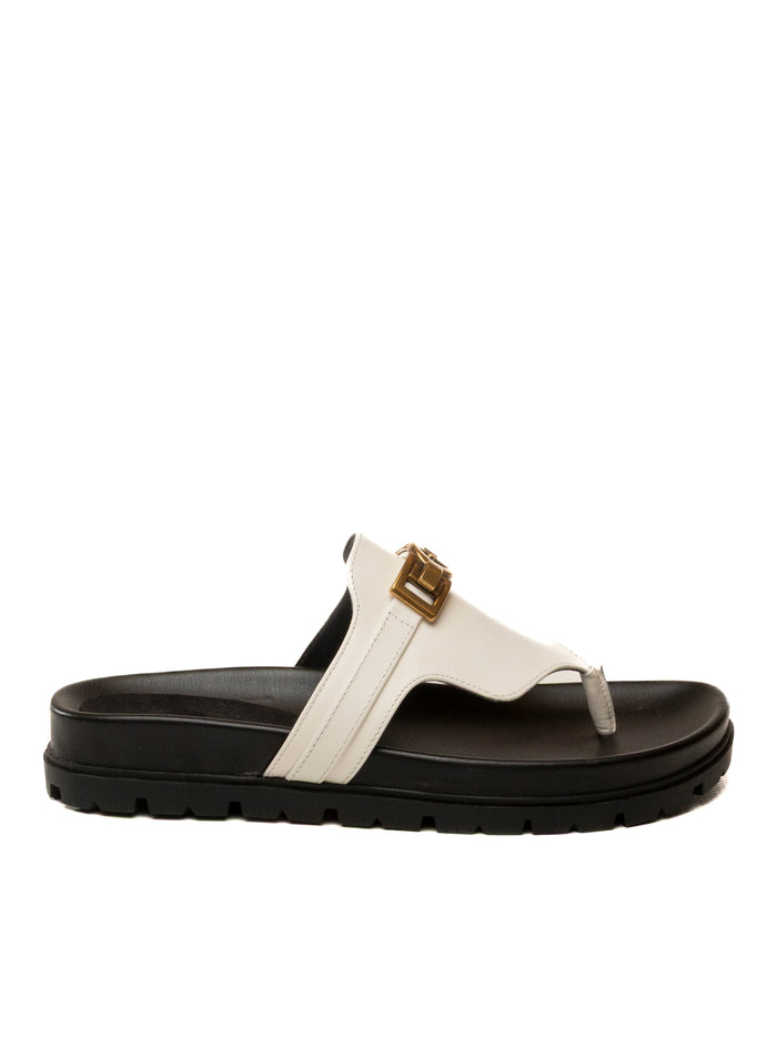 GUESS Sandalo farron bianco FLJFRR LEA03 FARRON-WHT