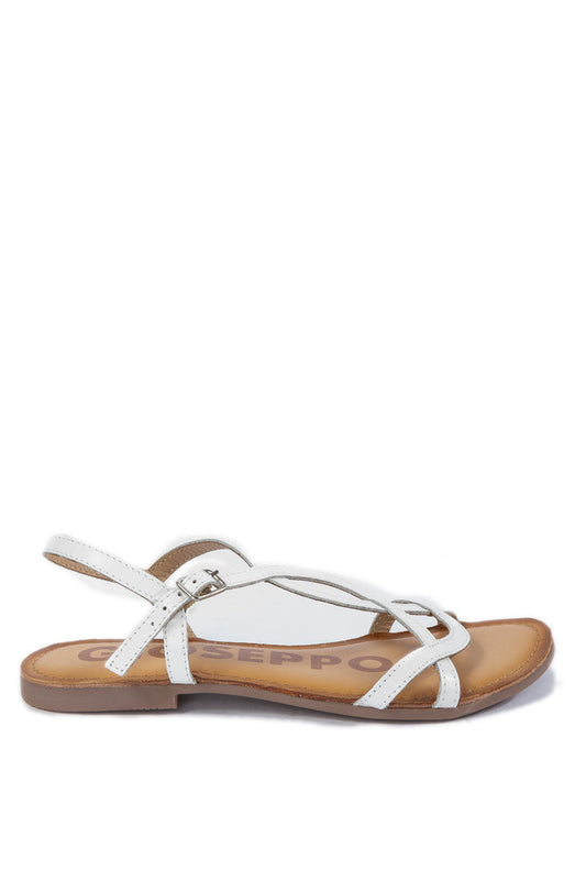 GIOSEPPO Sandalo pelle bianco 69113 LAMIN-BIANCO
