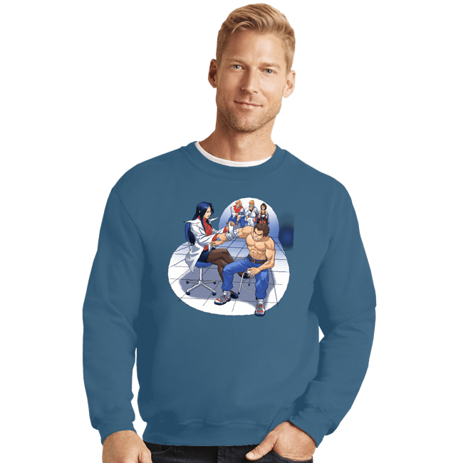 Crewneck Sweater, Unisex / Small / Indigo Blue