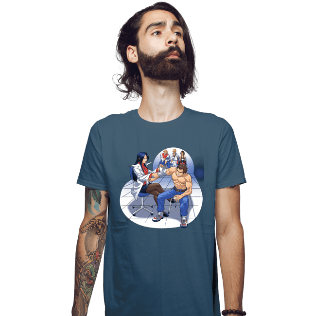 Shirts Fitted Shirts, Mens / Small / Indigo Blue School Brawl