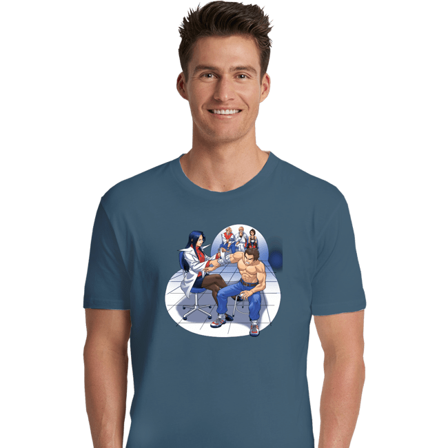 Premium Shirts, Unisex / Small / Indigo Blue