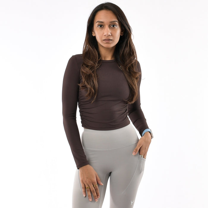 Sculpt Ribbed Crop - IRONGEAR Fitness