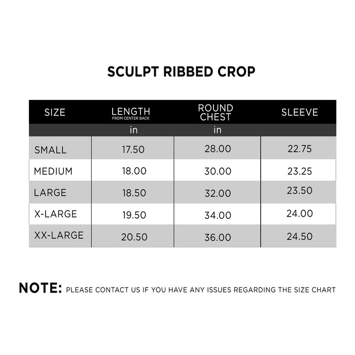 Sculpt Ribbed Crop - IRONGEAR Fitness