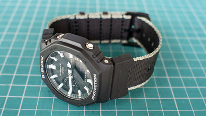 Casio GShock GA2100 black grey seat belt