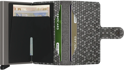 Secrid Miniwallet Grey Hexagon