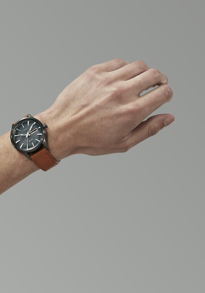 Sentry Solar Leather - Gunmetal