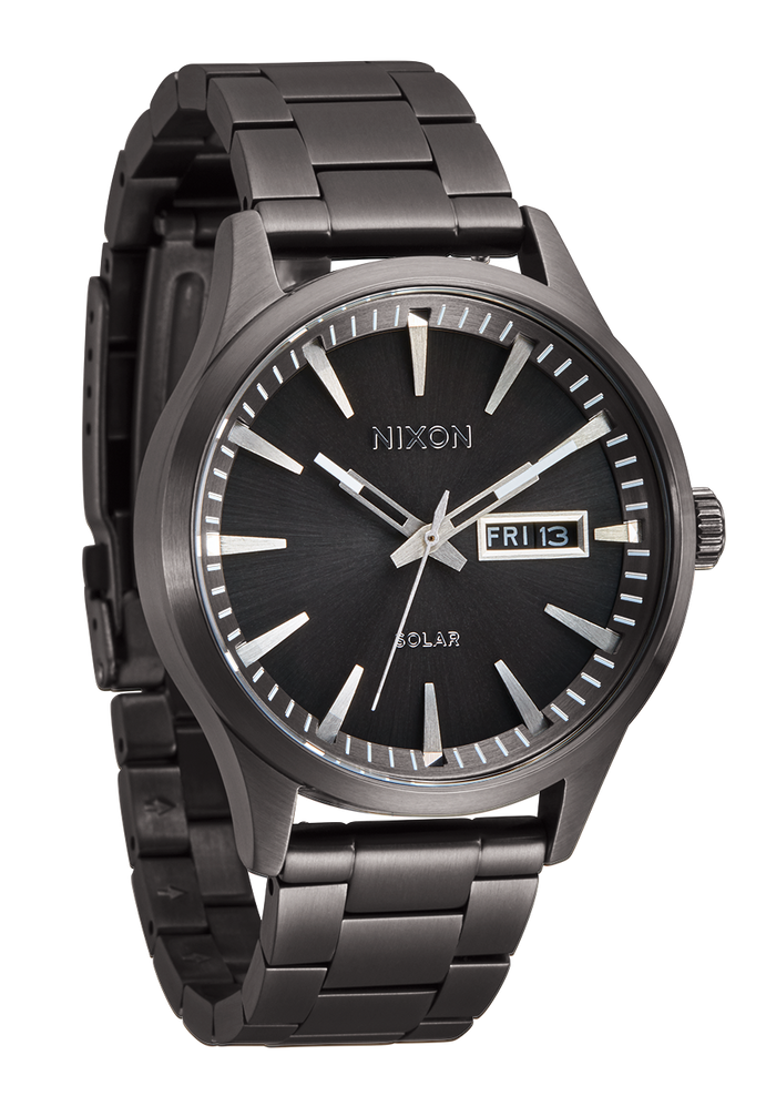 Sentry Solar Stainless Steel watch in Gunmetal