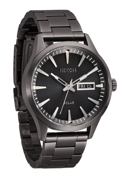 Sentry Solar Stainless Steel watch in Gunmetal