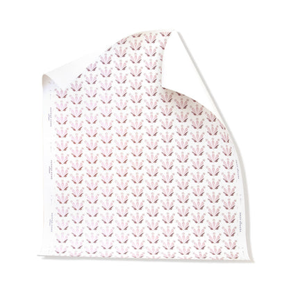 Serena Pink made-to-order wallpaper with delicate pink floral pattern, crafted in the USA with short lead times and quality finish.