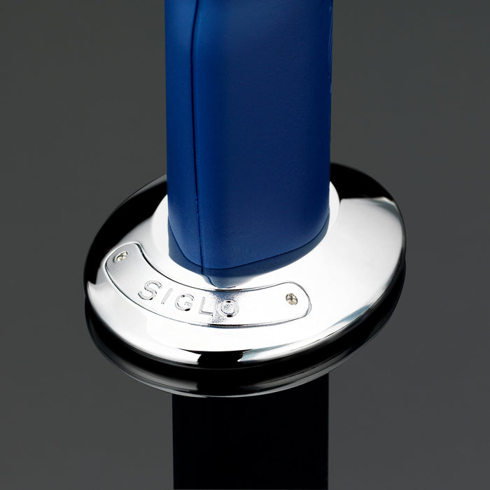 Siglo Blue & Chrome Dual Flame Table Lighter