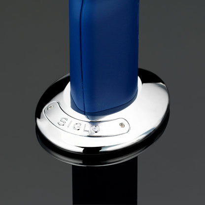 Siglo Blue & Chrome Dual Flame Table Lighter
