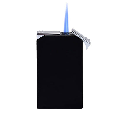 Siglo Twin Flames Shiny Black Lighter