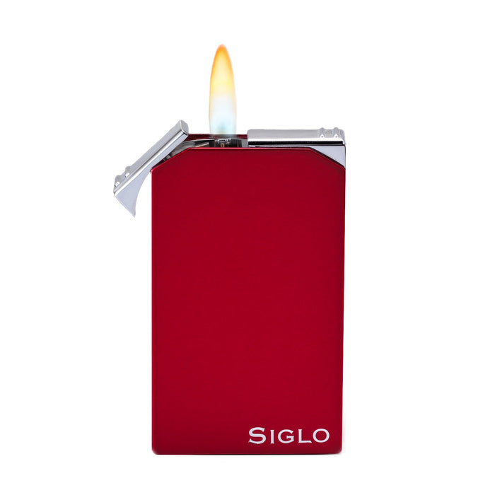 Siglo Twin Flames Shiny Red Lighter
