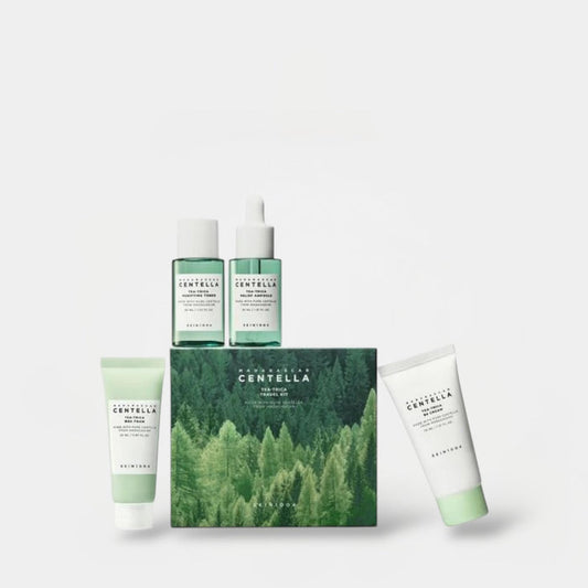 SKIN1004 Madagascar Centella Tea - Trica Travel Kit (4ea) مجموعة السفر SKIN1004 شاي سنتيلا مدغشقر - تريكا - Princess Cosmetics Qatar