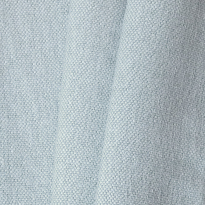 Sky light blue woven fabric with subtle texture, made-to-order, short lead times, quality crafted, manufactured in the USA