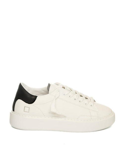 D.A.T.E. Sneaker sfera bianco/nero SFERA CALF-WHI/BLACK