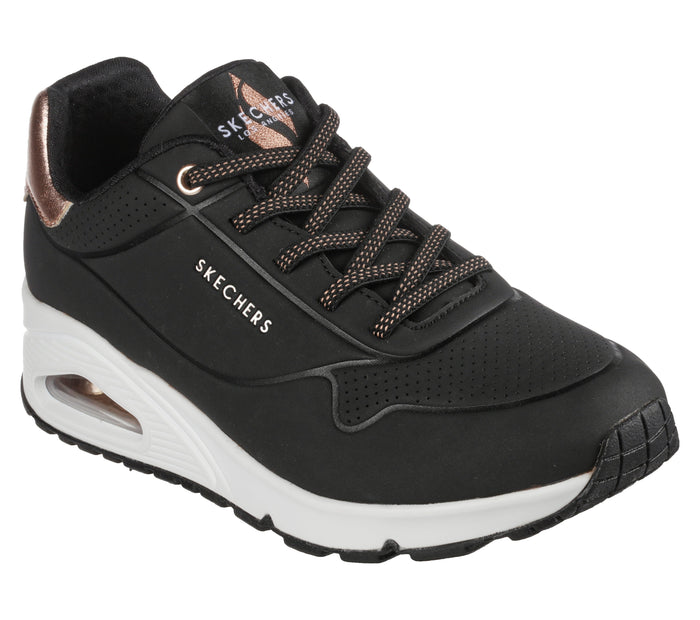 SKECHERS Sneaker uno nero/rame 155196 UNO.SHIMMER-BLK
