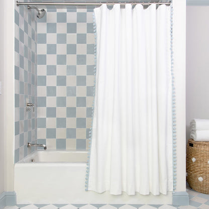 FEATURED: Shown with Powder Pom Poms on Sides