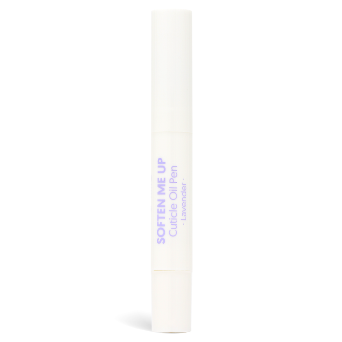 Soften Me Up lavender cuticle oil pen, close-up