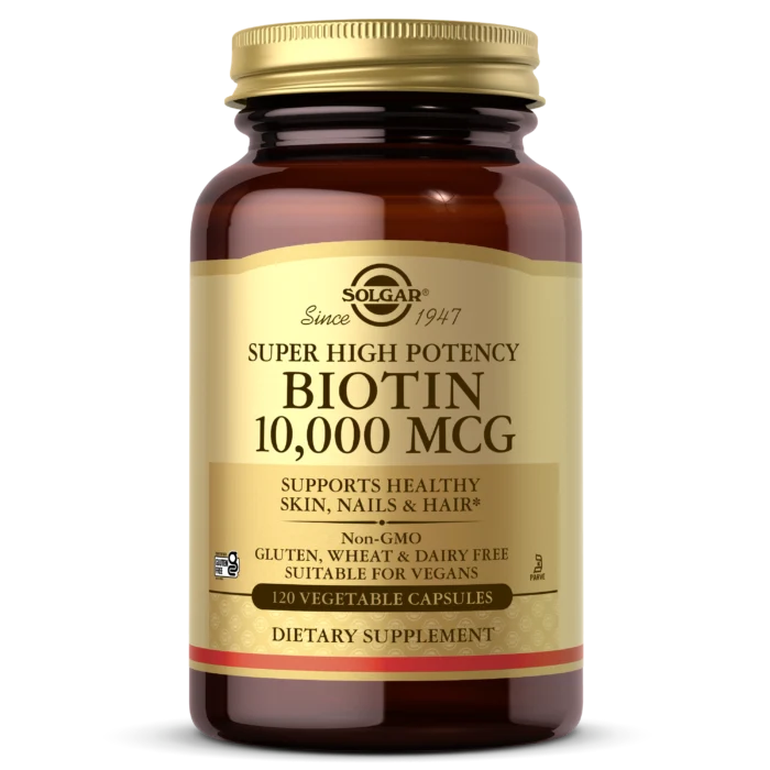 Solgar Biotin 10,000 mcg Super  High Potency Capules 120