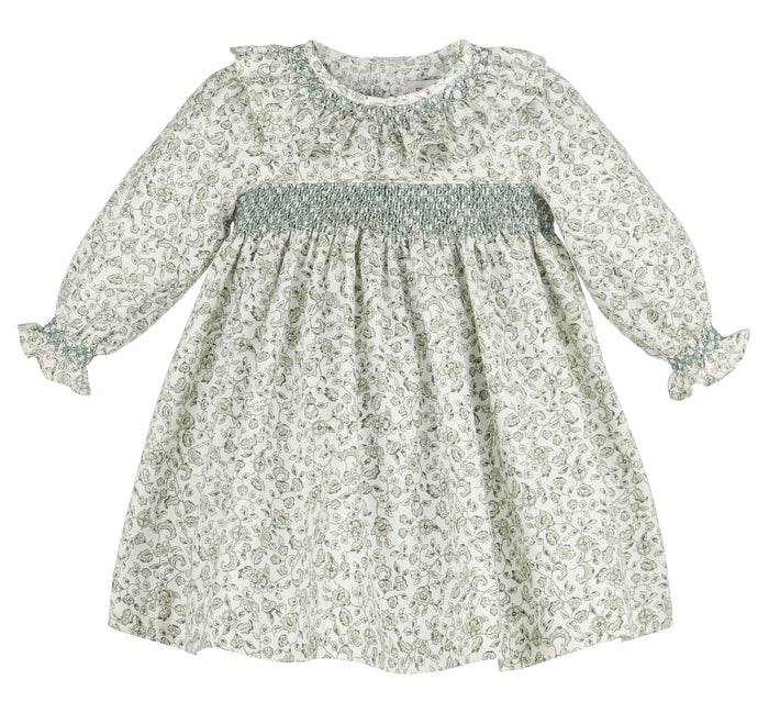 Sophie & Lucas Heirloom Floral Green Dress