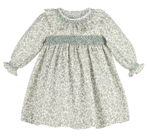 Sophie & Lucas Heirloom Floral Green Dress