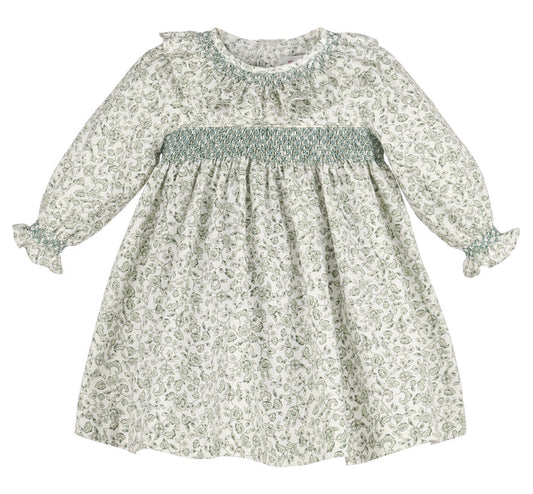 Sophie & Lucas Heirloom Floral Green Dress