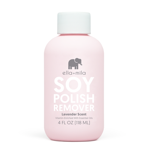 Soy Nail Polish Remover, lavender scent, 4 fl oz bottle – ella+mila