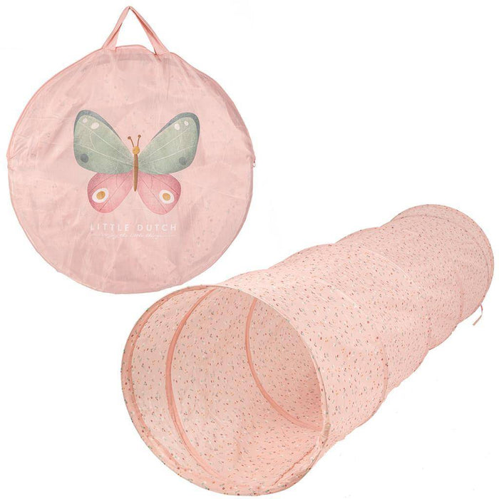 Little Dutch Spieltunnel Little Pink Flowers 180 cm mit Transporttasche
