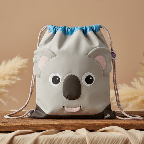 Affenzahn Sportbeutel Koala Grau/Pink mit 4 Litern Volumen