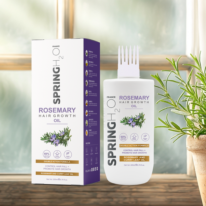 SPRING H2O Rosemary Shampoo, Conditioner & Hair Oil Giftset