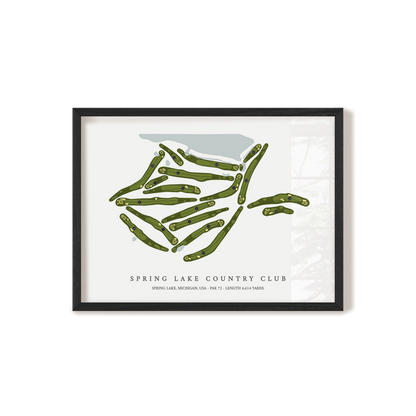 Spring Lake Country Club | Golf Course Print | Black Frame
