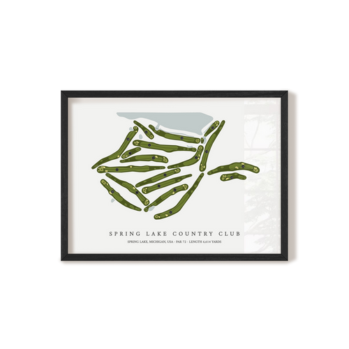 Spring Lake Country Club | Golf Course Print | Black Frame