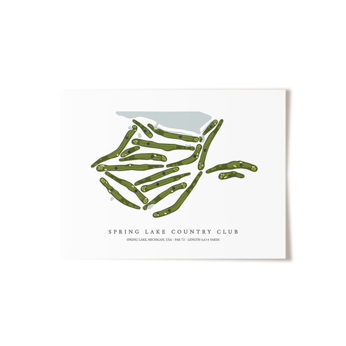Spring Lake Country Club | Golf Course Print | Unframed