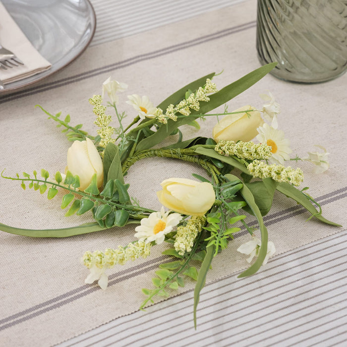 Spring Wreath for Single Candle