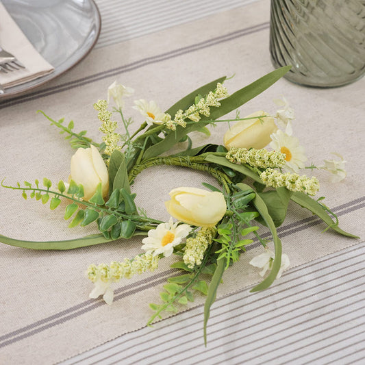 Spring Wreath for Single Candle